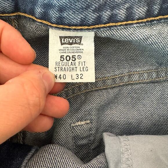 Vintage 2002 Levi’s 505 Regular Fit Straight Leg Jeans Size 40x32 Deadstock - Picture 6 of 10